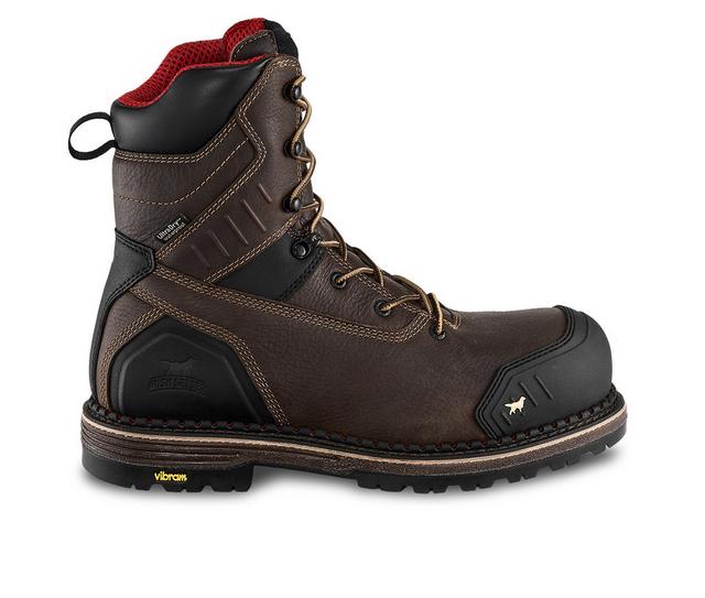 Men's Irish Setter by Red Wing Edgerton XD 83882 Waterproof EH Work Boots in Brown color
