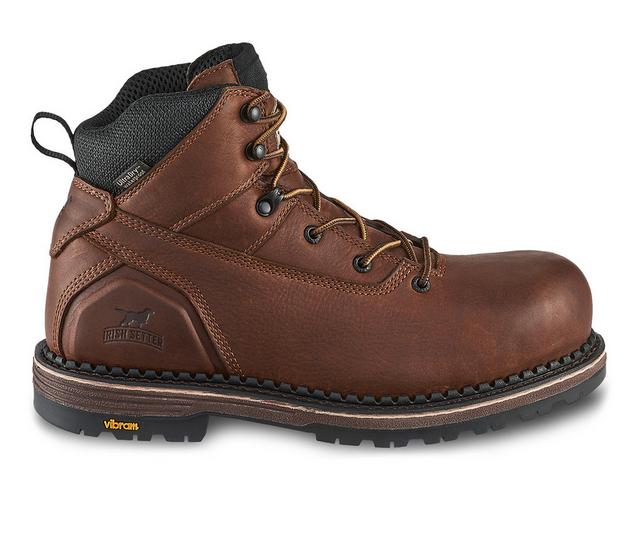 Men's Irish Setter by Red Wing Edgerton 83687 Waterproof EH Work Boots in Brown color
