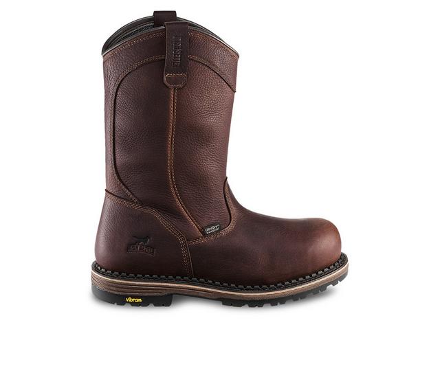 Men's Irish Setter by Red Wing Edgerton 83988 Waterproof EH Work Boots in Brown color