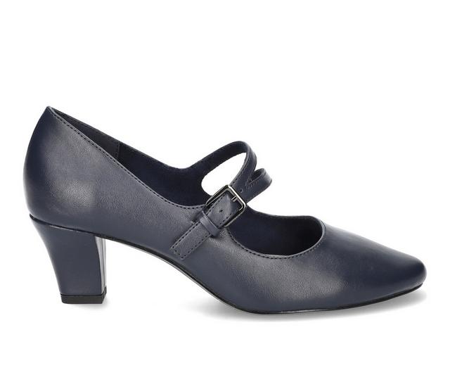 Women's Easy Street Meryl Mary Jane Pumps in Navy color