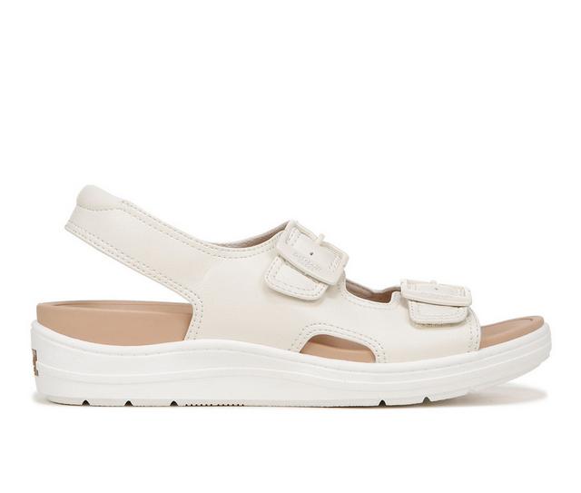 Women's Dr. Scholls Time Off Era Sandals in White/White color