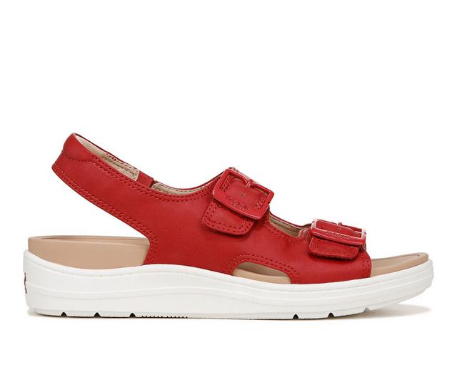 Women's Dr. Scholls Time Off Era Sandals in Heritage Red color