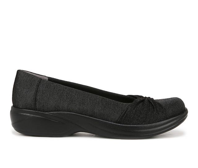 Women's BZEES Paige Slip On Shoes in Black color