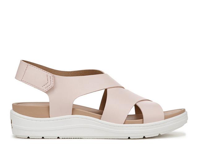 Women's Dr. Scholls Time Off Sea Wedge Sandals in Blush Pink color