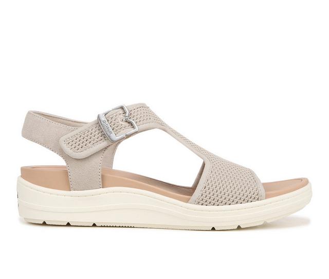 Women's Dr. Scholls Time Off Sun Wedge Sandals in Off White color