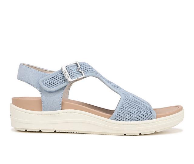 Women's Dr. Scholls Time Off Sun Wedge Sandals in Summer Blue color