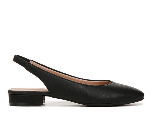 Women's LifeStride Claire Slingback Flats in Black color