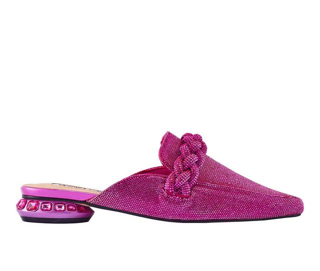 Women's Lady Couture Monaco Mules in Fuchsia color