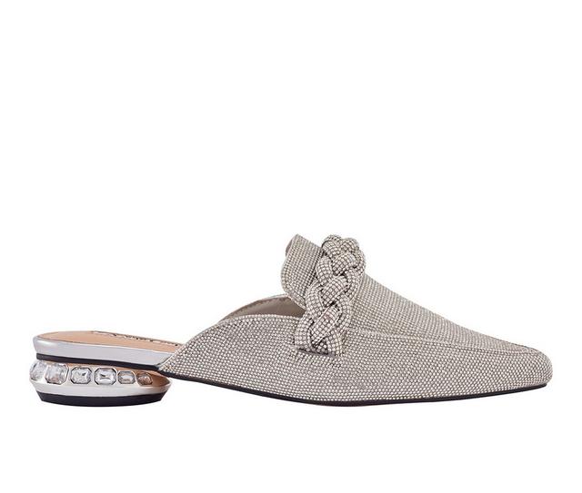 Women's Lady Couture Monaco Mules in Silver color