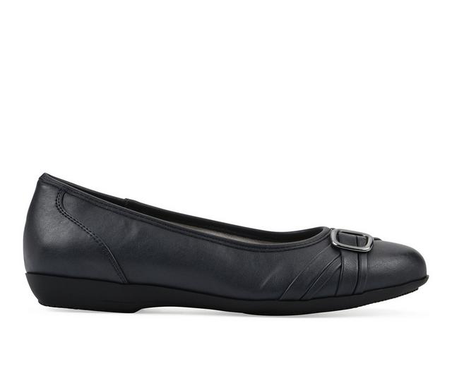 Women's Cliffs by White Mountain Calming Flats in New Navy color