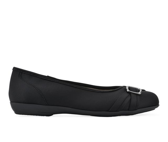 Women's Cliffs by White Mountain Calming Flats in Black Nylon W color