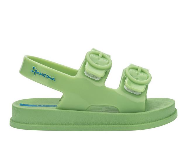 Kids' Ipanema Toddler Follow Sandals in Green/Blue color