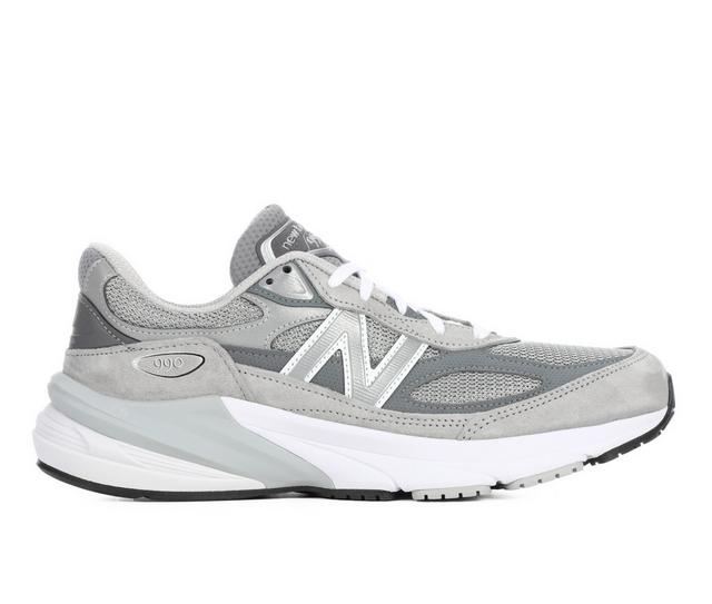 Men's New Balance 990v6 Made in USA Running Shoes in Grey color
