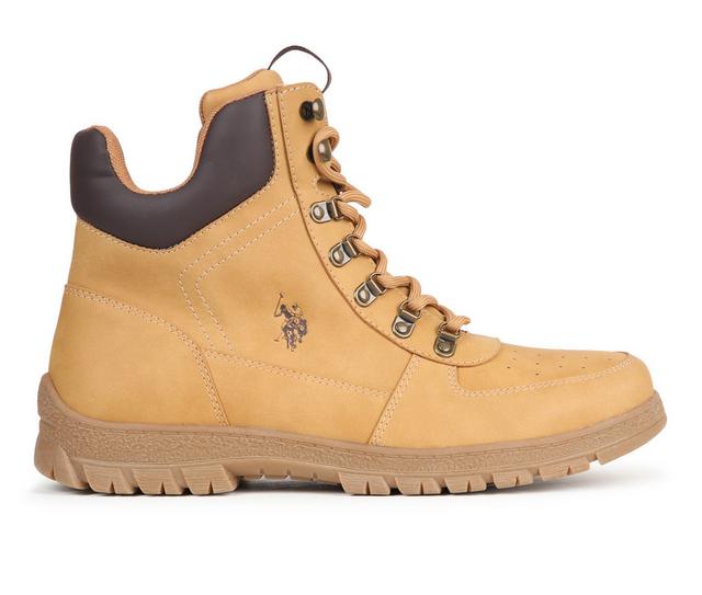 Men's US Polo Assn Referee Boots in Wheat color