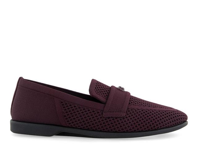 Women's Aerosoles Nanti Knit Loafers in Aubergine color