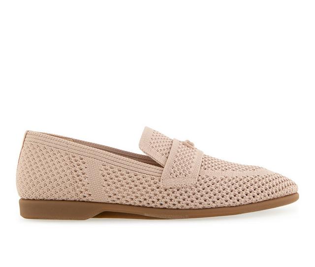 Women's Aerosoles Nanti Knit Loafers in Cipria color