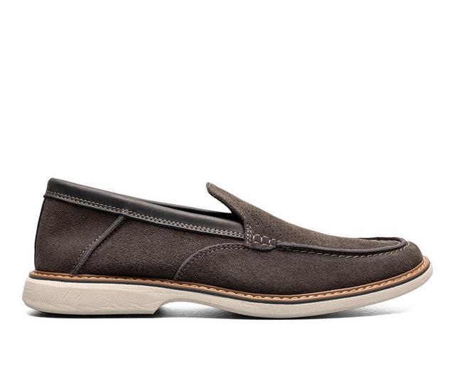 Men's Nunn Bush Otto EZ Moc Toe Slip-On Shoes in Gunmetal color