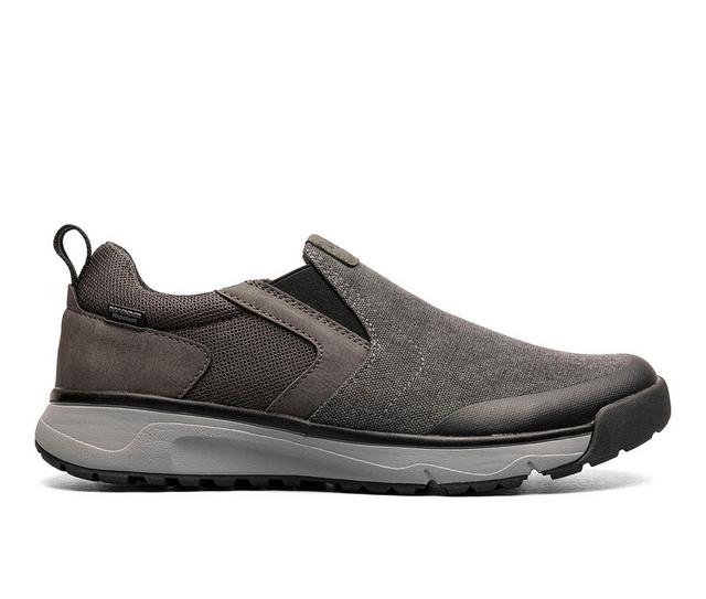 Men's Nunn Bush Sedona Canvas Moc Toe Slip-On Shoes in Gunmetal color