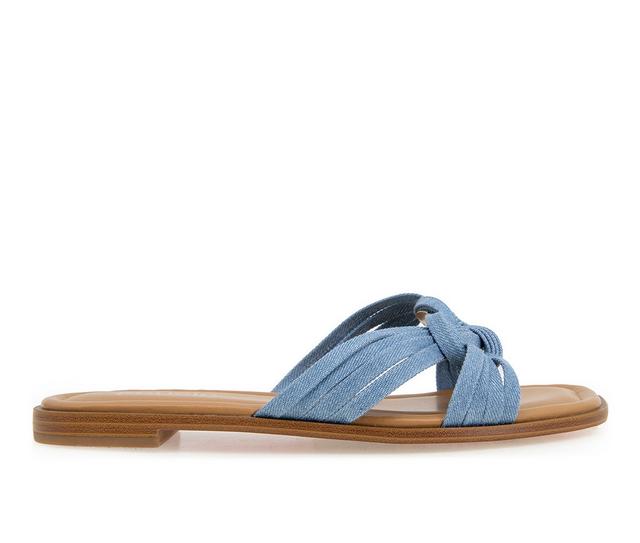 Women's KENSIE Raine Sandals in Denim color