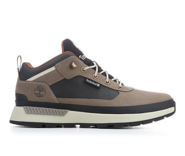 Men's Timberland FieldTrekker Low Hiking Boots in Dk Brown/Black color