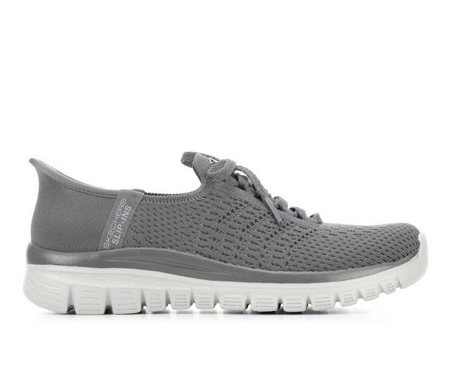 Women's Skechers 100736 Graceful Slip-Ins Shoes in Charcoal color