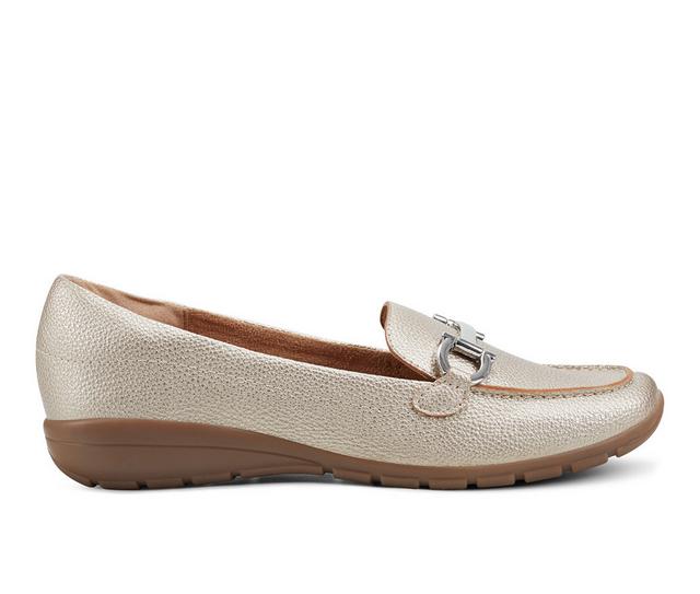 Women's Easy Spirit Andra Loafers in Gold color