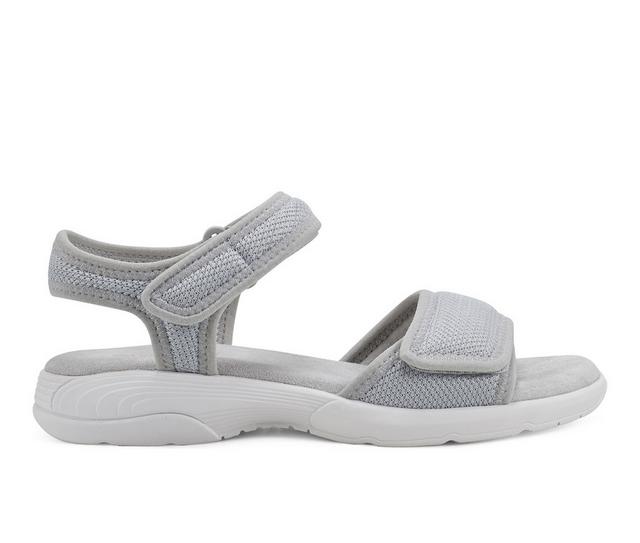 Women's Easy Spirit Teline Sandals in Grey color