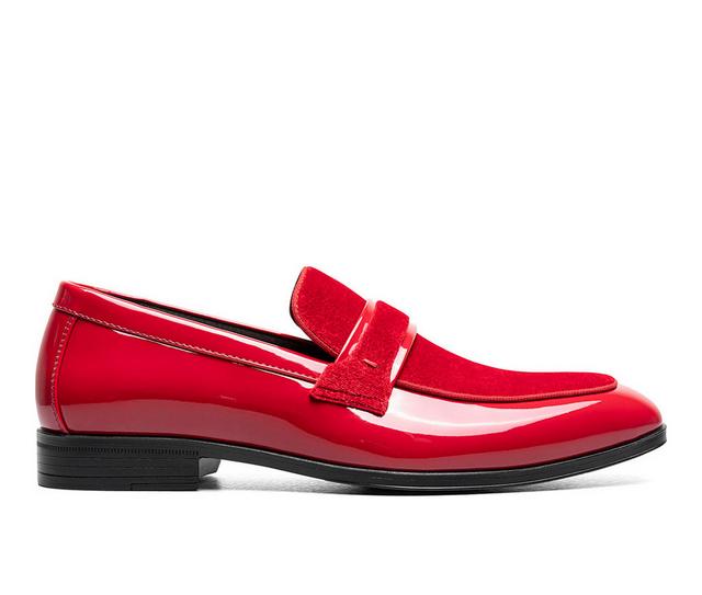 Men's Stacy Adams Spratley Dress Shoes in Red color