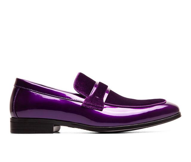 Men's Stacy Adams Spratley Dress Shoes in Purple color