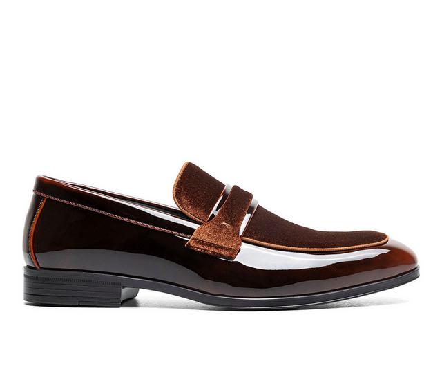 Men's Stacy Adams Spratley Dress Shoes in Brown color