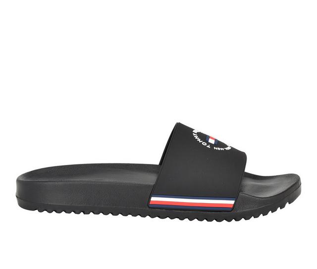 Men's Tommy Hilfiger Ratri Sport Slides in Black color