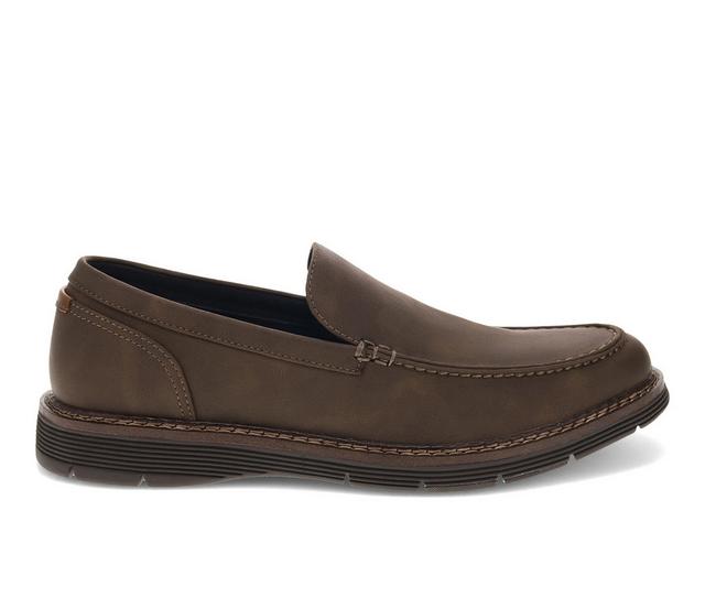 Men's Dockers Elmhurst Slip-On Shoes in Dark Brown color