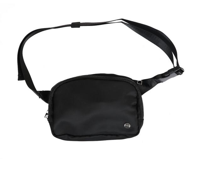 MAYIM HYDRATION The Everywhere Belt Bag Handbag in BLACK color