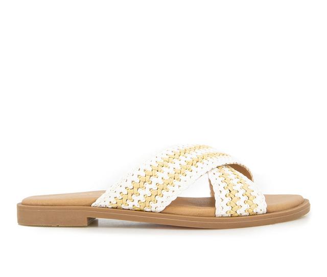 Women's XOXO Melly Sandals in Off White color