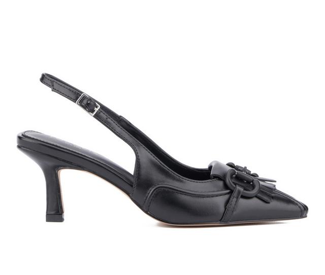 Women's Torgeis Valeria Slingback Pumps in Black color