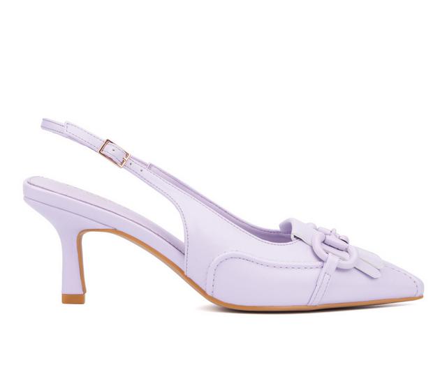 Women's Torgeis Valeria Slingback Pumps in Lilac color