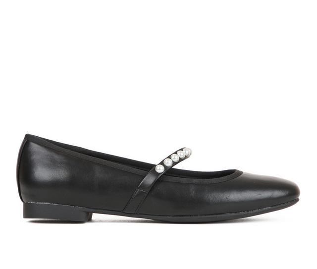 Women's Unisa Avera Flats in Black Smooth color