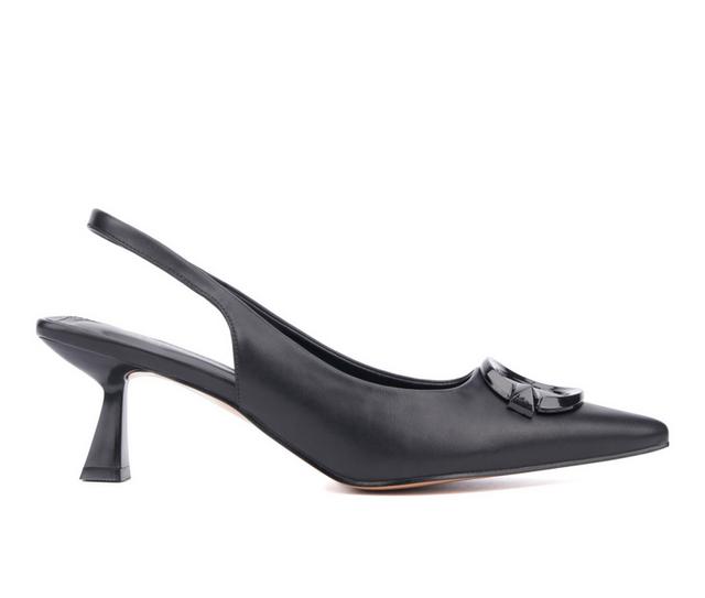 Women's Torgeis Kaycee Slingback Pumps in Black color