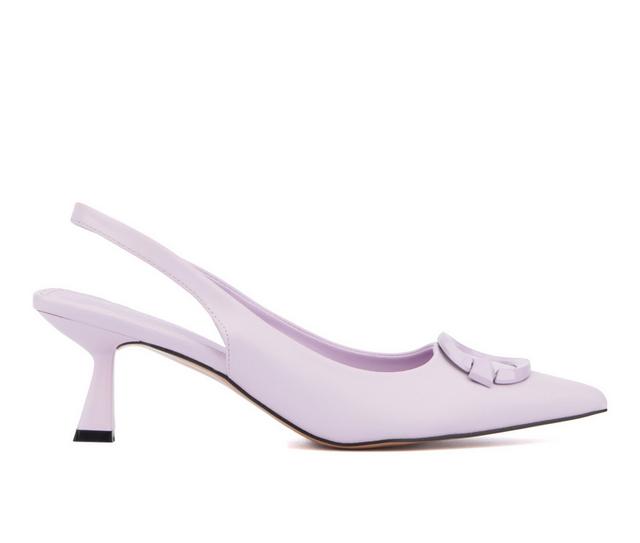 Women's Torgeis Kaycee Slingback Pumps in Purple color