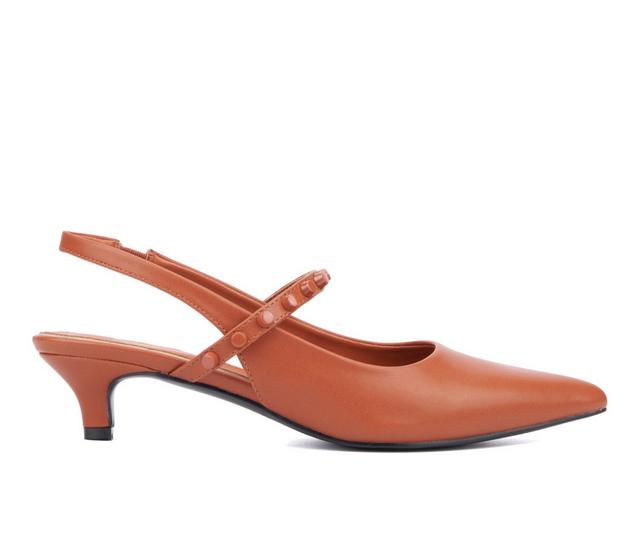 Women's Torgeis Tamara Slingback Pumps in Brown color