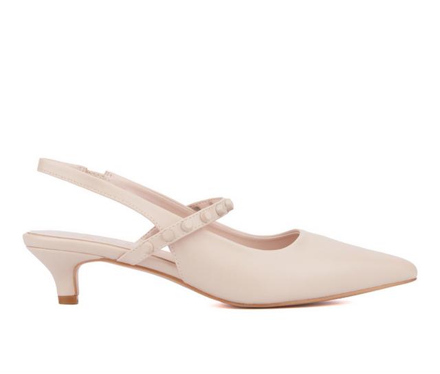 Women's Torgeis Tamara Slingback Pumps in Beige color