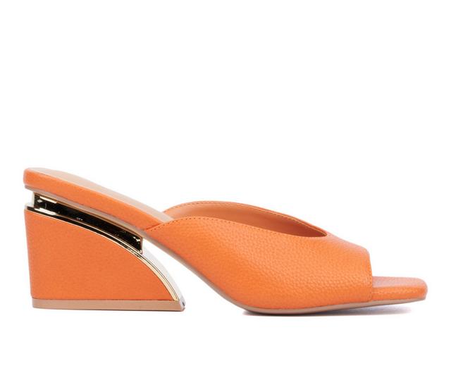 Women's Torgeis Carissa Wedge Sandals in Orange color