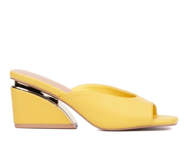 Women's Torgeis Carissa Wedge Sandals in Yellow color