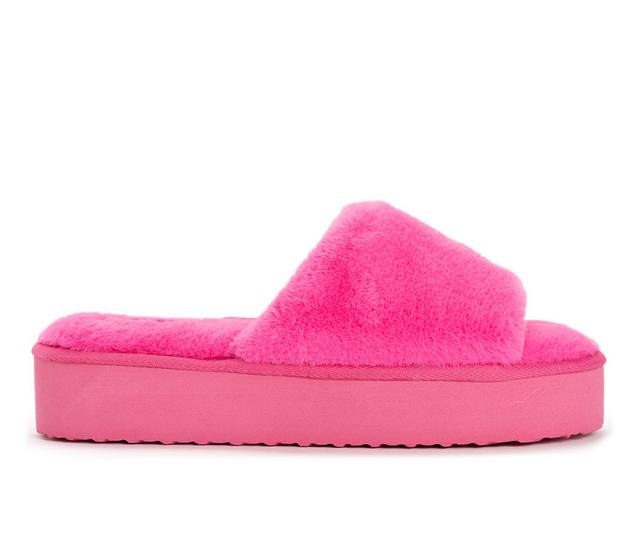 MUK LUKS Platform Slipper in Pink color