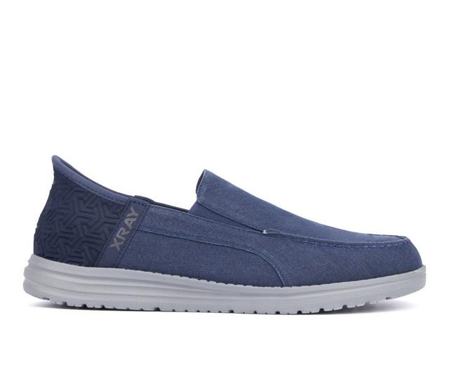 Men's Xray Footwear Brad Casual Slip On Shoes in Navy color