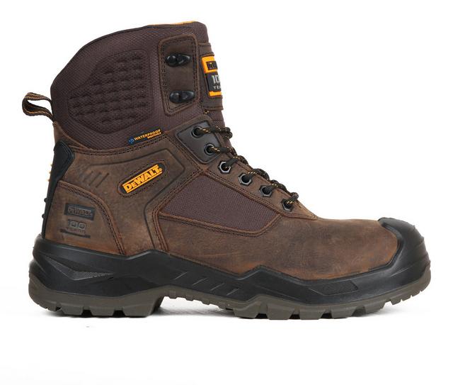 Men's DeWALT Littlerock Work Boots in Seal Brown color