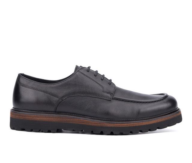 Men's Vintage Foundry Co Everard Dress Moc Toe Oxfords in Black color