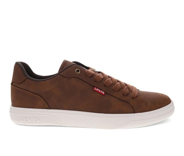 Men's Levis Carter NB Casual Sneakers in Dark Brown color