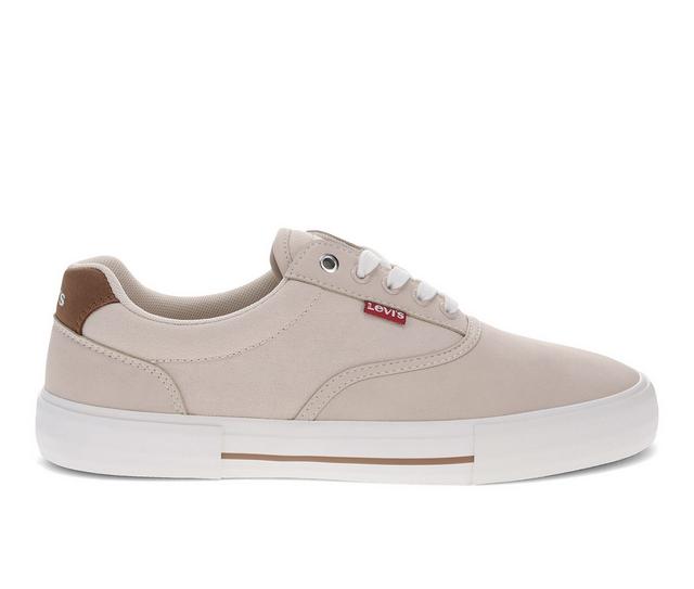 Men's Levis Thane Casual Sneakers in Sand/White/Tan color