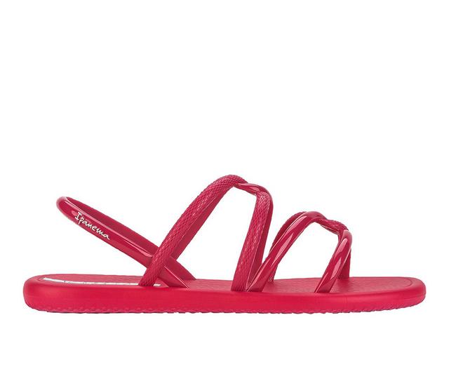 Women's Ipanema Meu Sol Sandals in Dark Pink color